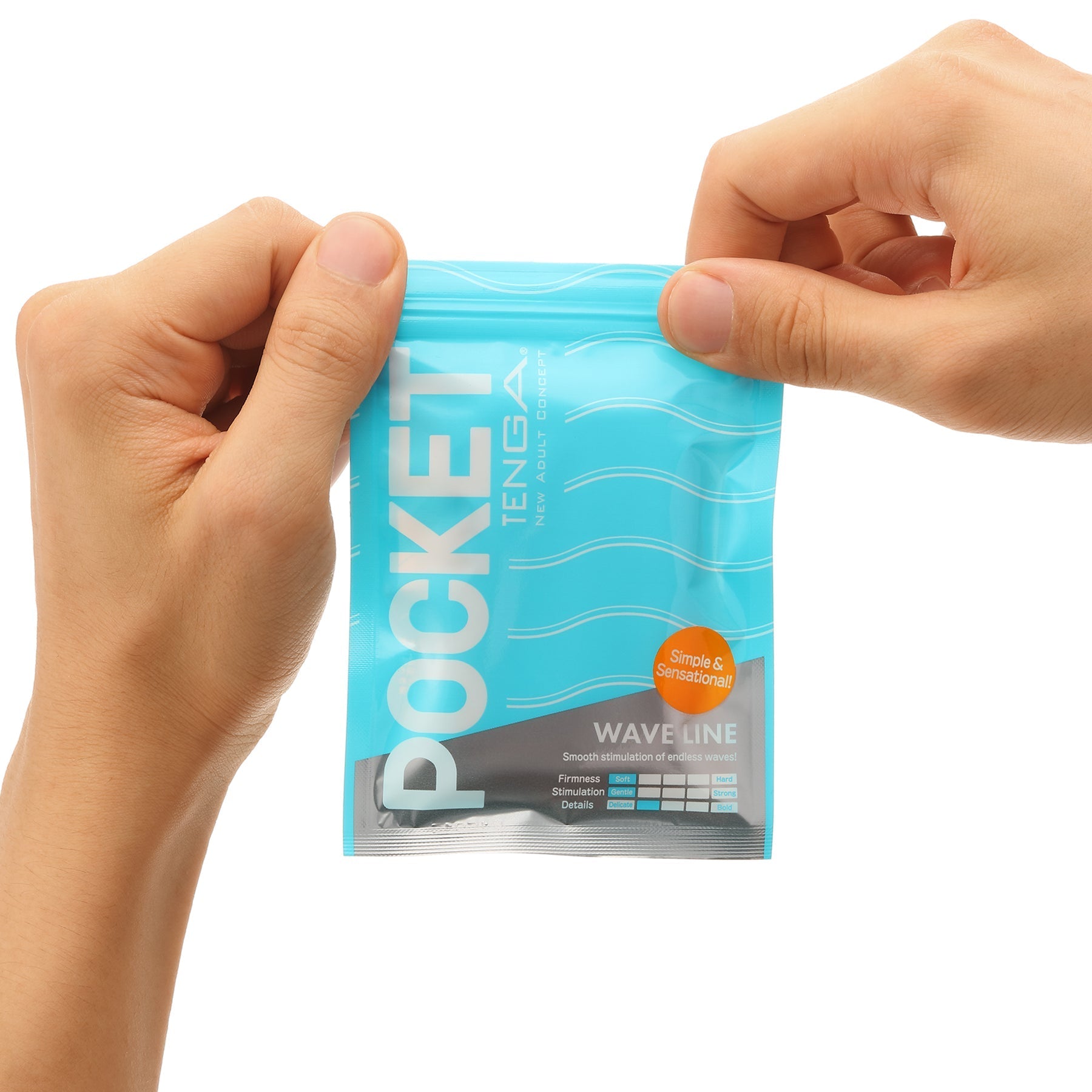 Pocket Tenga Block Edge disposable male masturbation sleeve.
