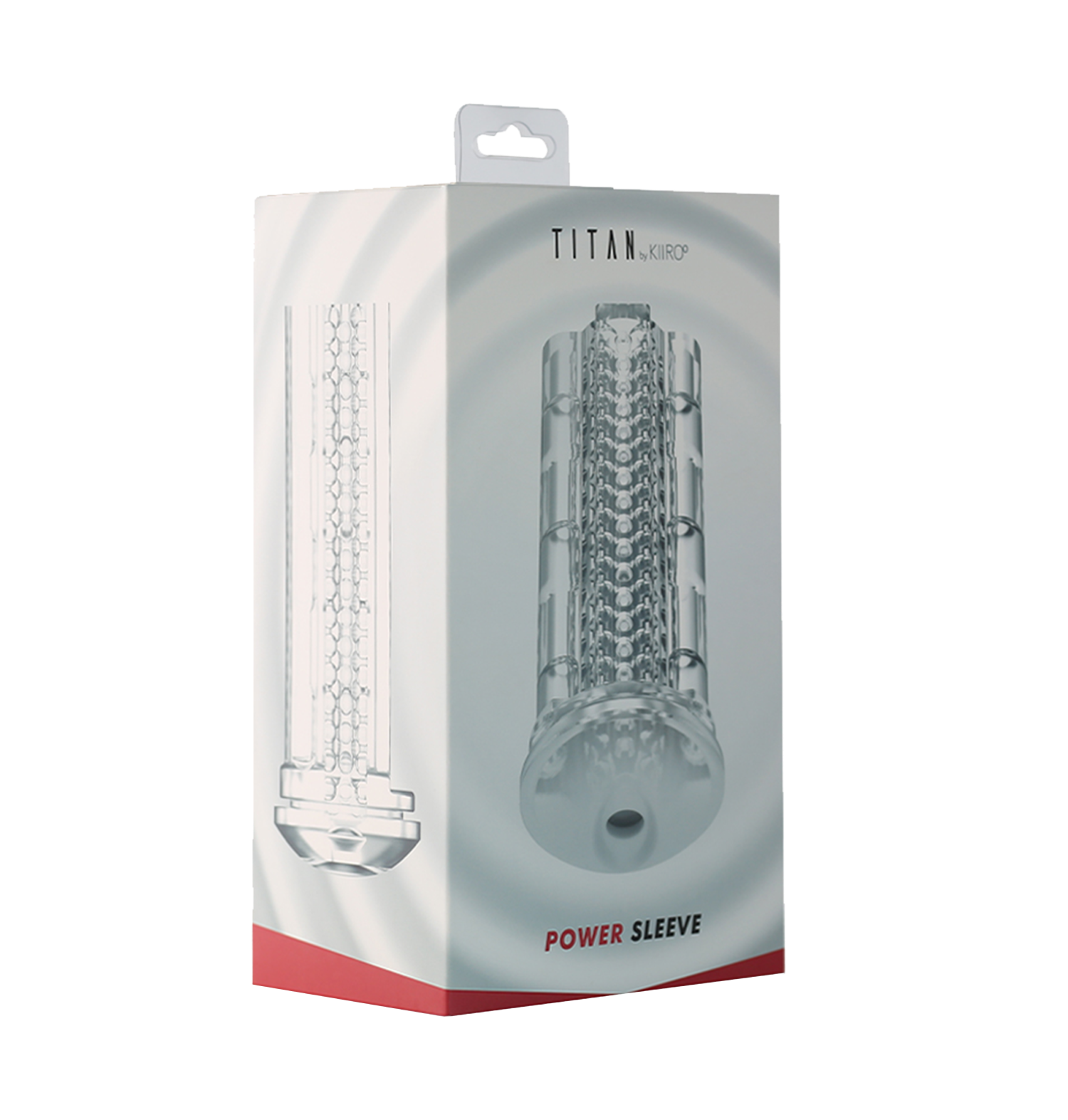 Titan Power Sleeve interactive male stroker with textured interior.