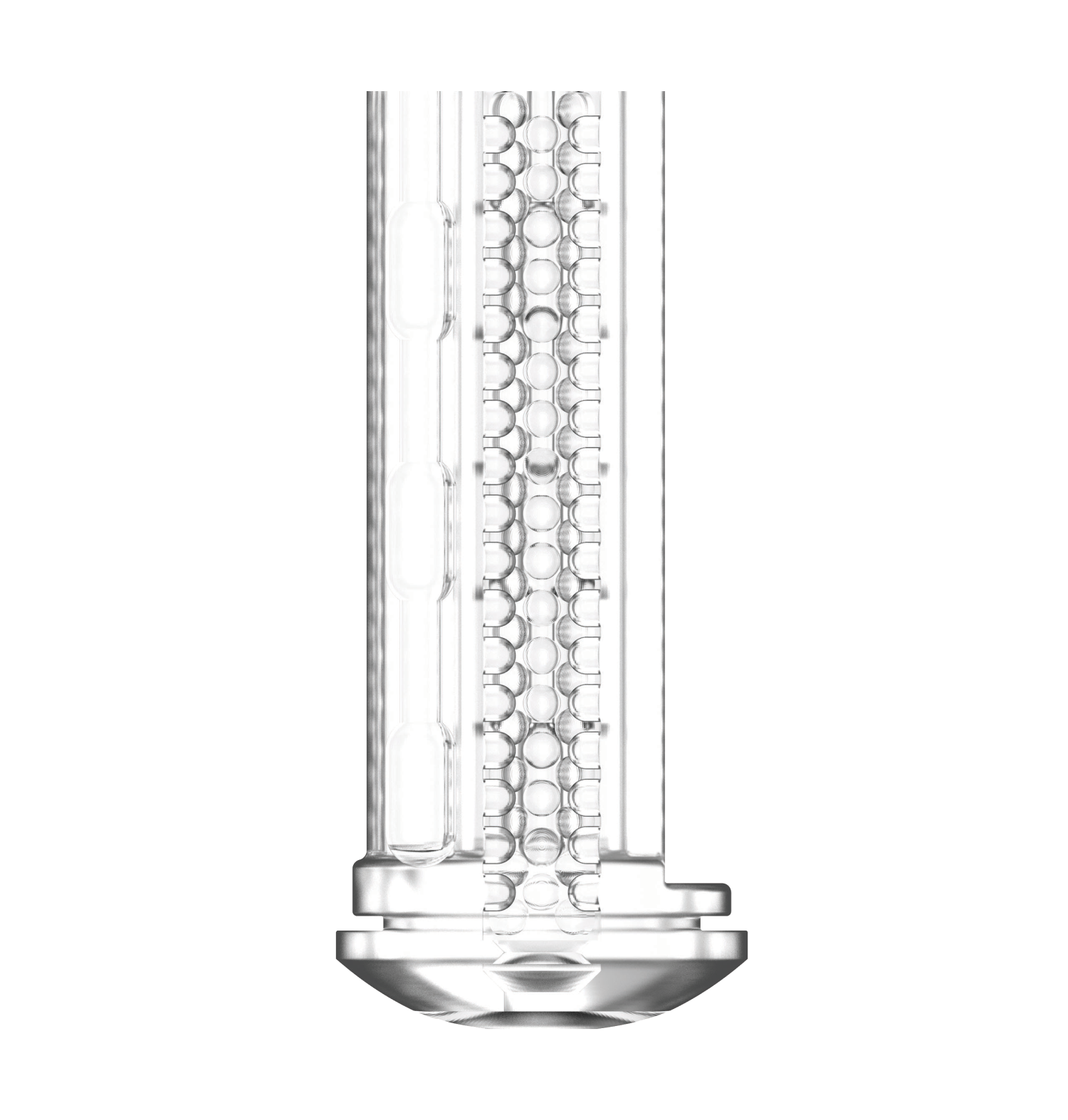 Titan Power Sleeve interactive male stroker with textured surface and base.