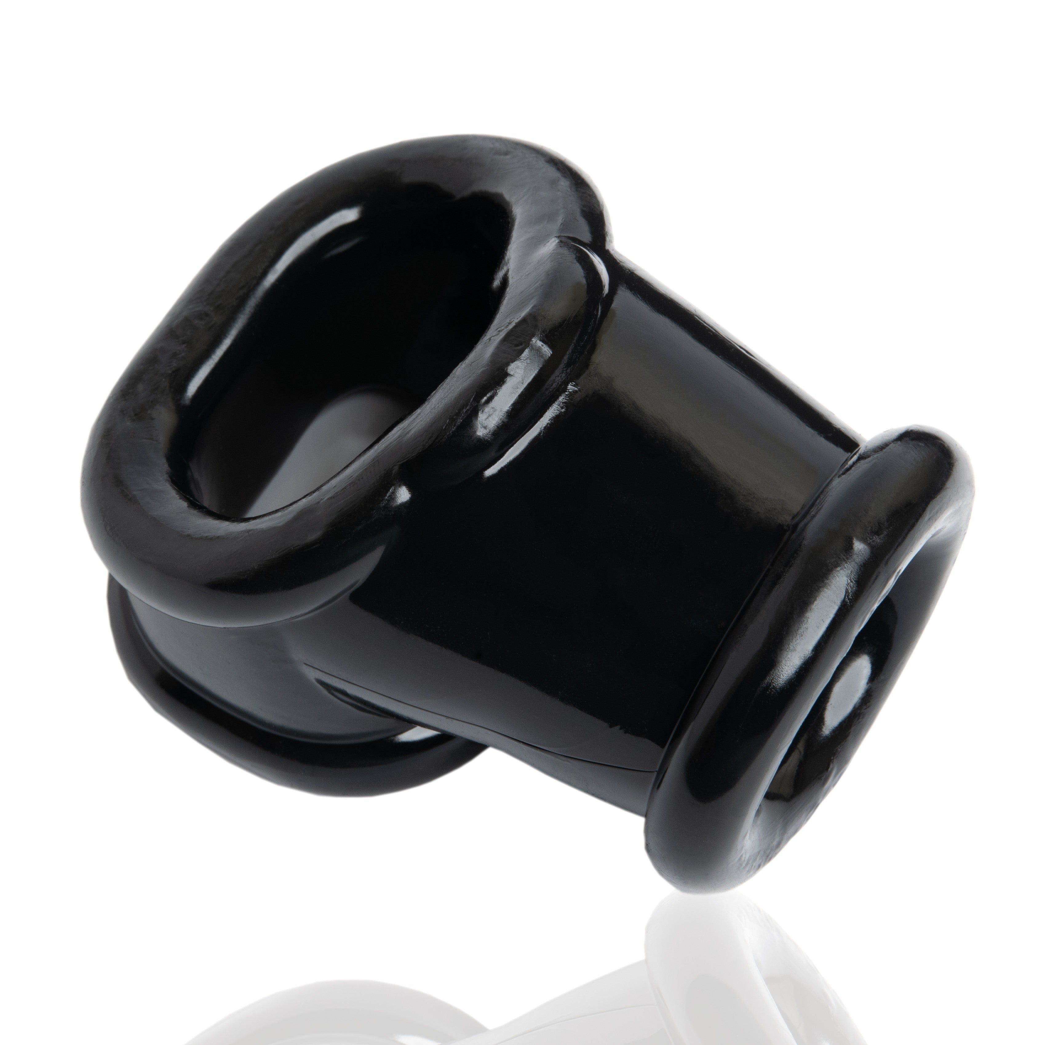 Black FLEXtpr cocksling and ball stretcher with a unique sling design.