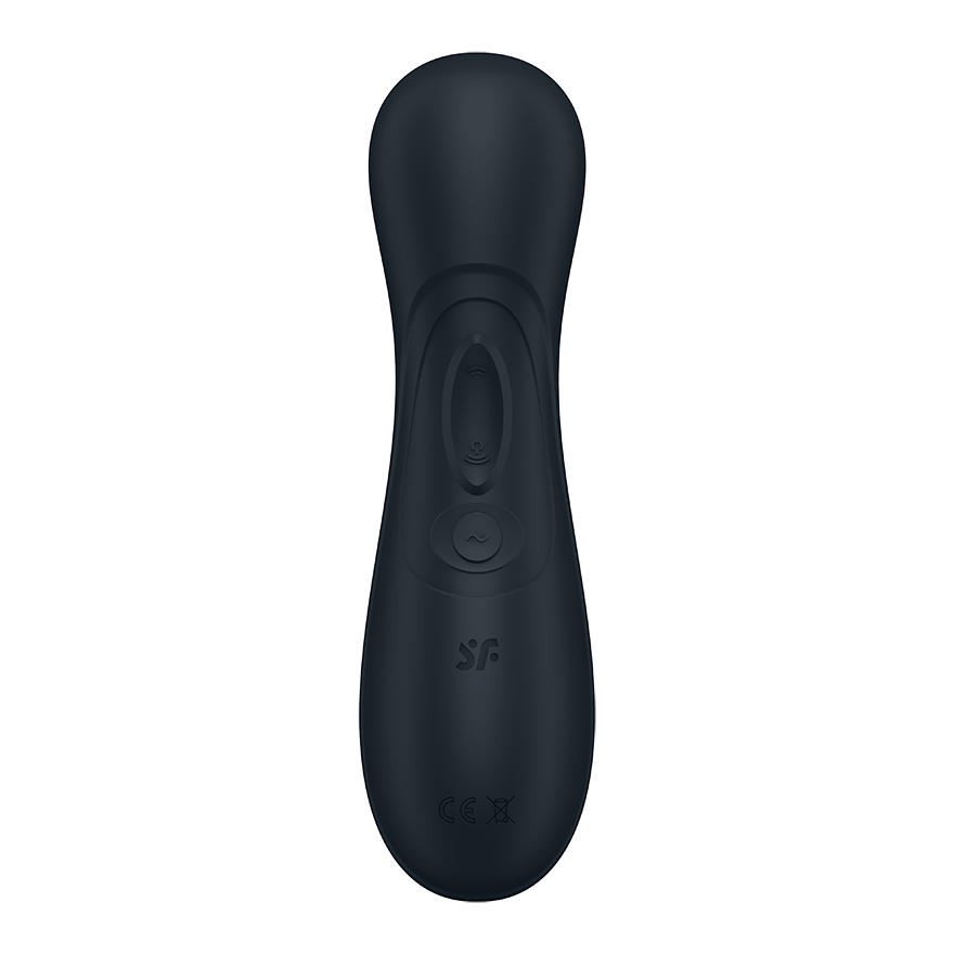 Dark grey Satisfyer Pro 2 Generation 3 clitoral air pulse vibrator with buttons.