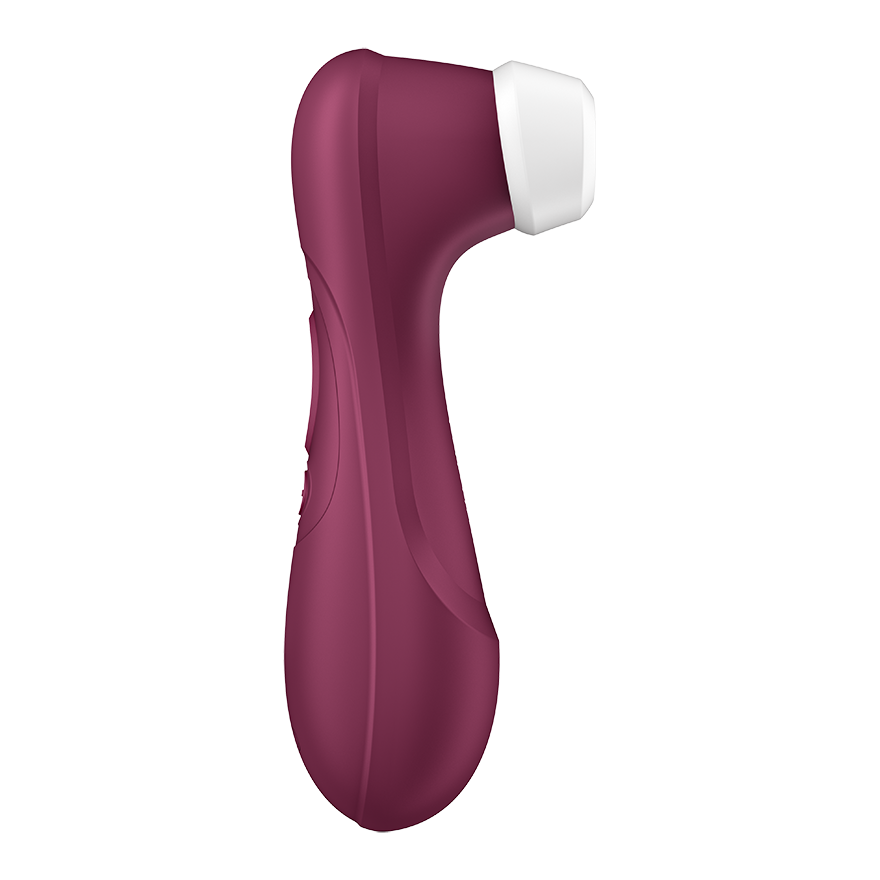 Satisfyer Pro 2 Generation 3 clitoral vibrator in wine red.