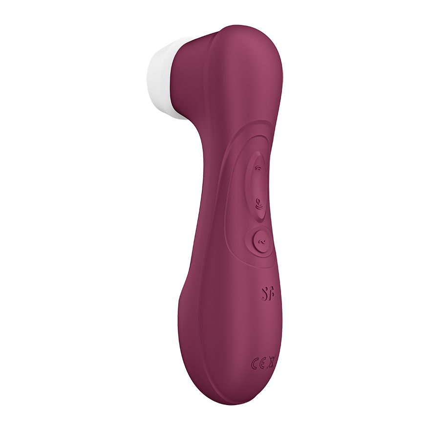 Satisfyer Pro 2 Generation 3 clitoral vibrator in wine red.