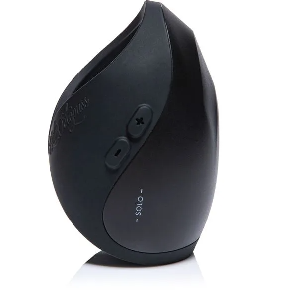 Black Pulse Solo Essential Dragon Eye oscillating penis toy with buttons and text.