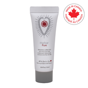 Hathor Pure water-based lubricant in a white tube with a red heart design.