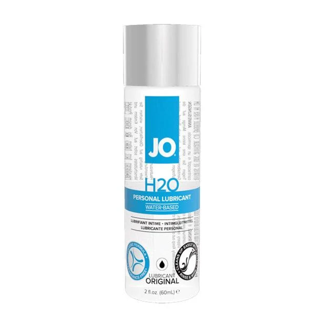 JO H2O Original water-based personal lubricant in a 2oz bottle.