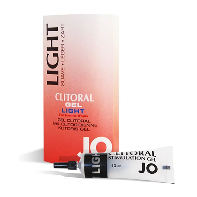 JO Clitoral Stimulant Gel in a tube and box.