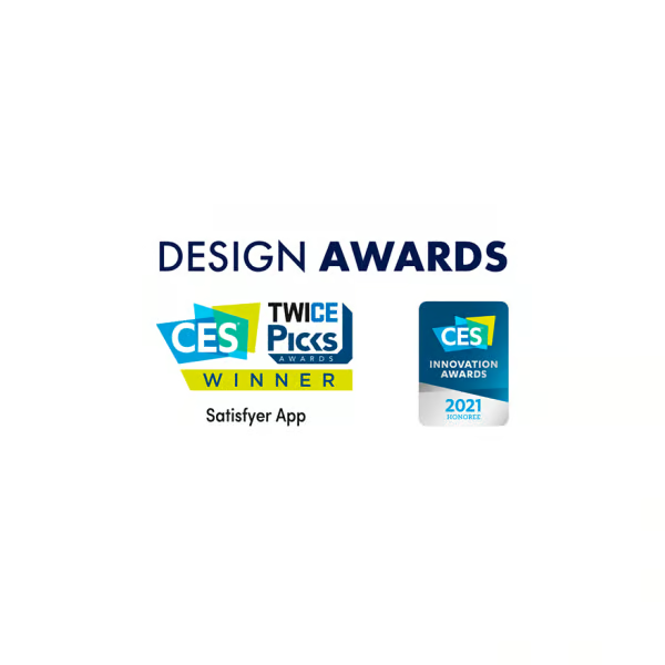 Satisfyer Air Pump Booty 5 app-controlled inflatable anal vibrator with CES award badges.