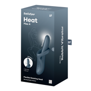 Satisfyer Heat Flex 4 warming rabbit vibrator with rotating head.