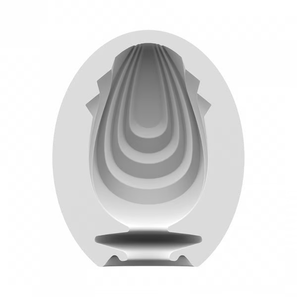 Satisfyer Savage Masturbator Egg, a hydroactive TPE male stroker with layered inner textures.