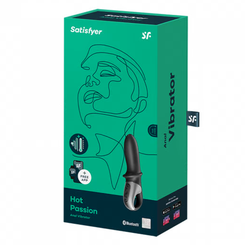 Satisfyer Hot Passion anal vibrator with app control and warming feature.