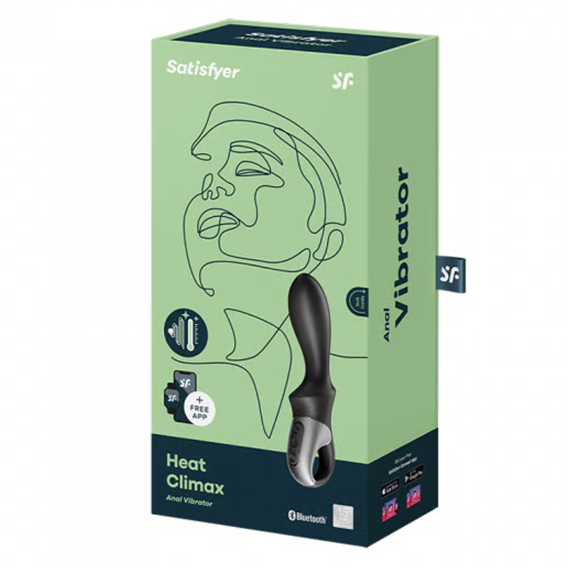 Satisfyer Heat Climax anal vibrator with warming and app control.