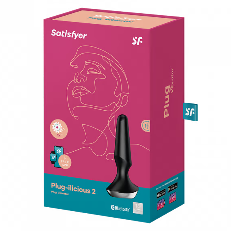 Satisfyer Plug-ilicious 2 app-controlled vibrating anal plug.