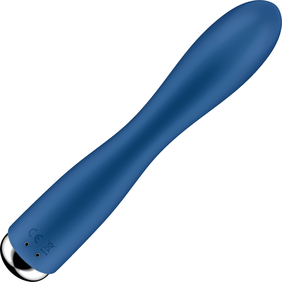 Blue rotating rabbit vibrator with G-spot stimulation.
