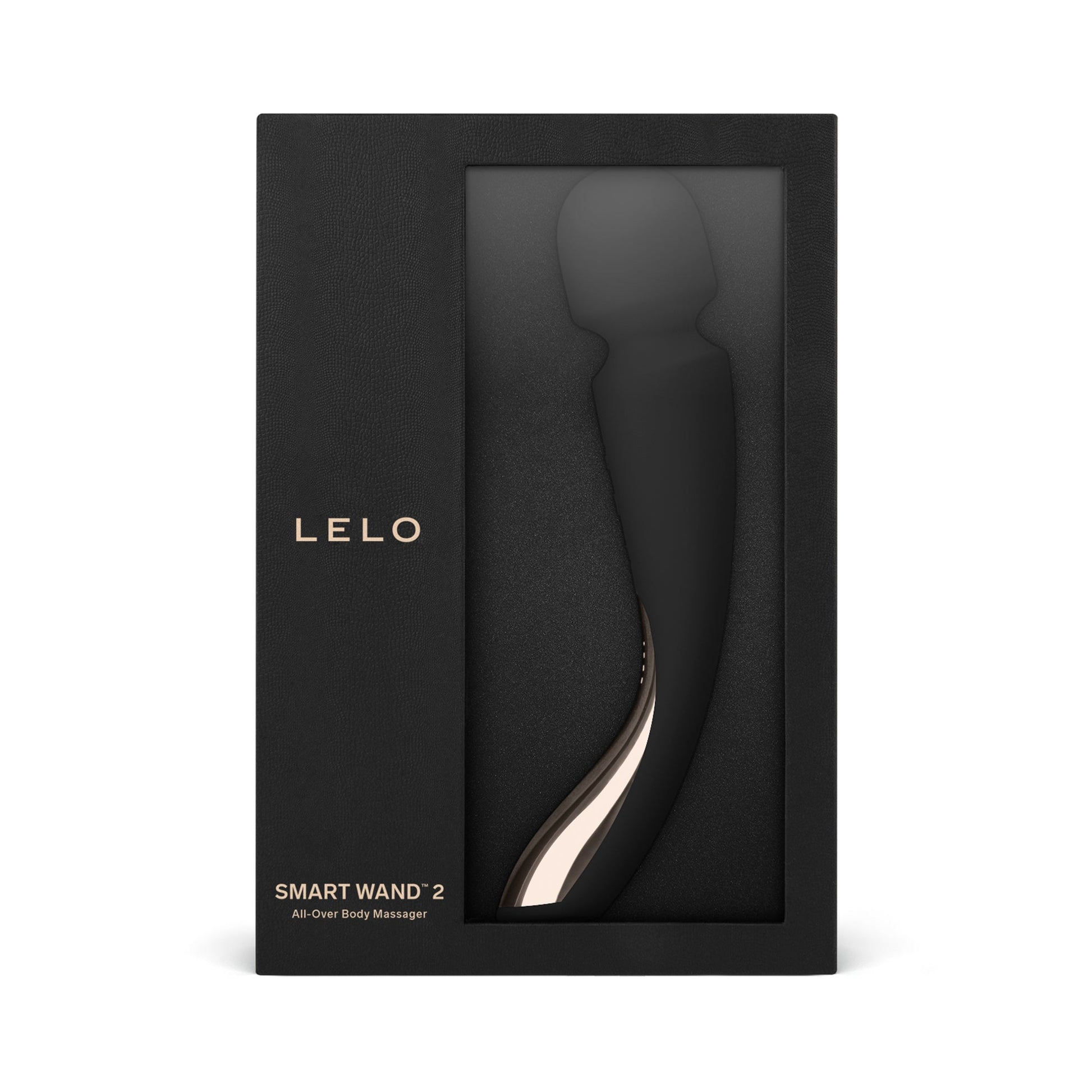 LELO Smart Wand 2 massager in black packaging.