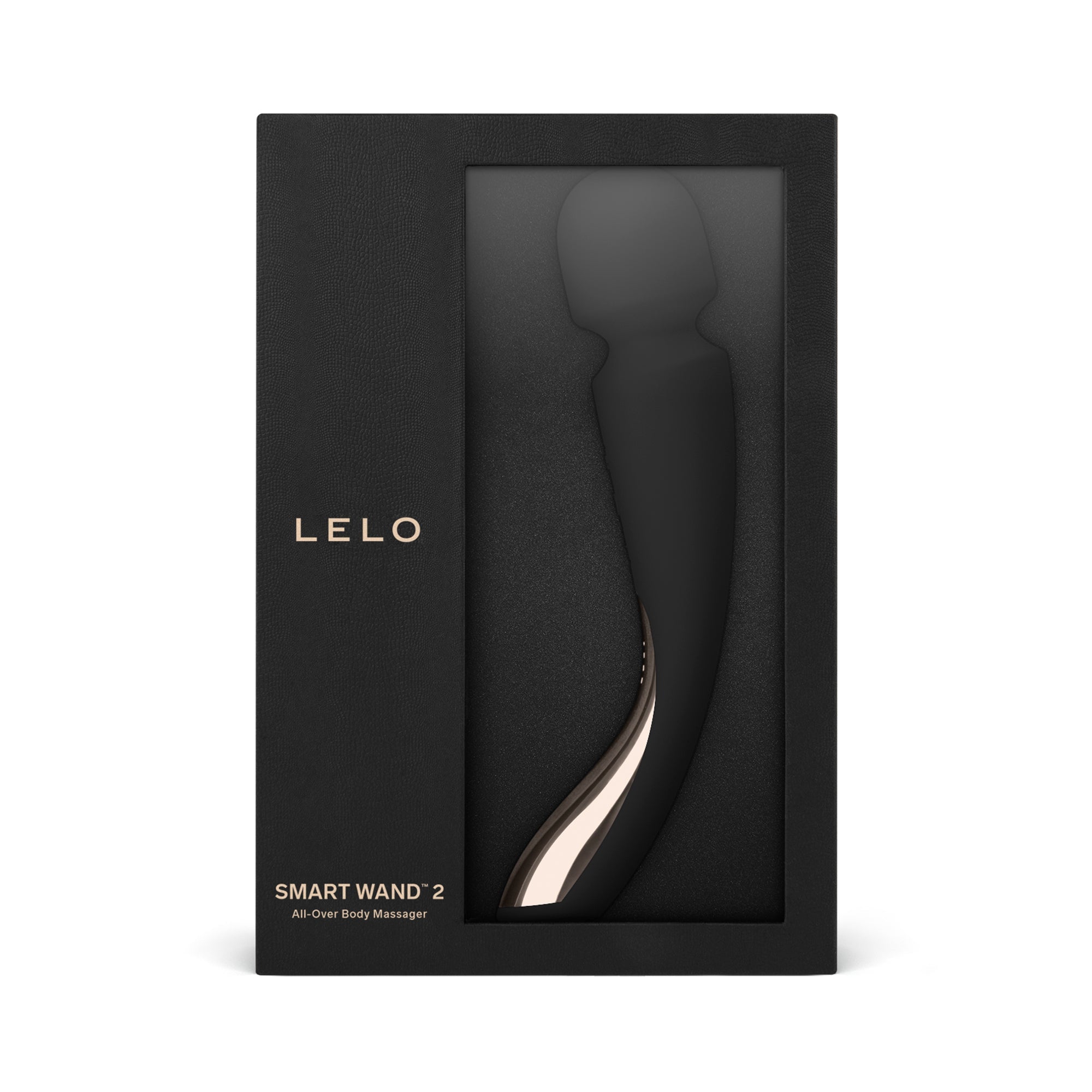 LELO Smart Wand 2 massager in black packaging.