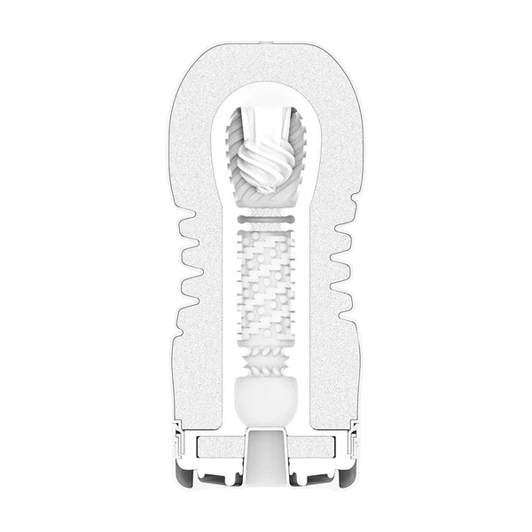 Tenga Rolling Head Cup Gentle Spiral male masturbator with internal textures.