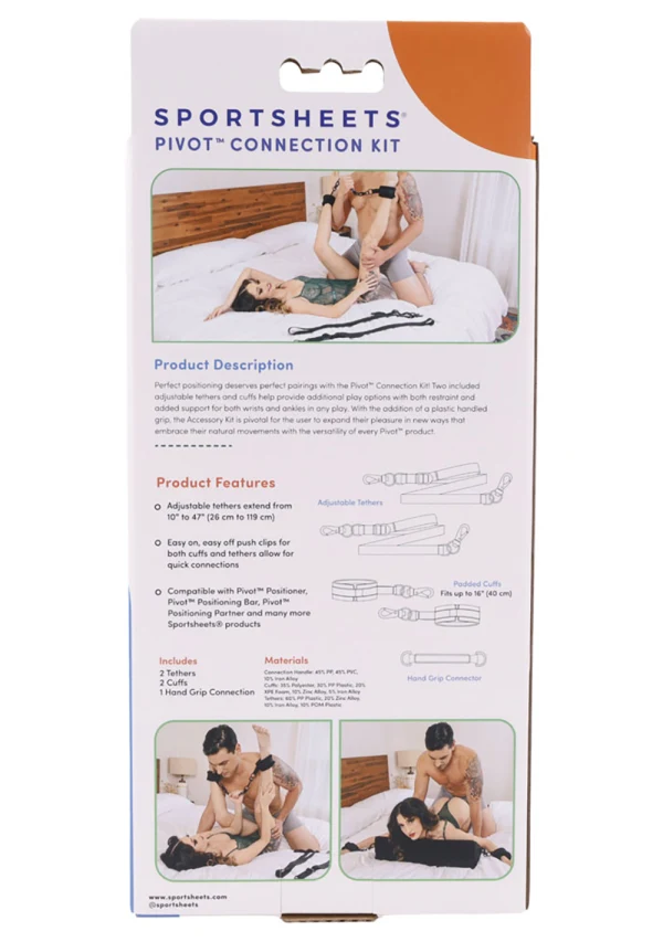 Sportsheets Pivot Connection Kit with adjustable tethers and cuffs.
