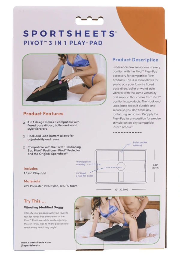 Sportsheets Pivot 3-in-1 Play-Pad toy attachment for vibrators.