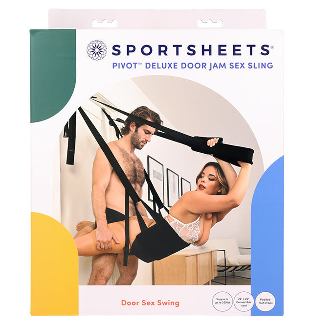 Sportsheets Pivot Deluxe Door Jam Sex Sling with adjustable seat.