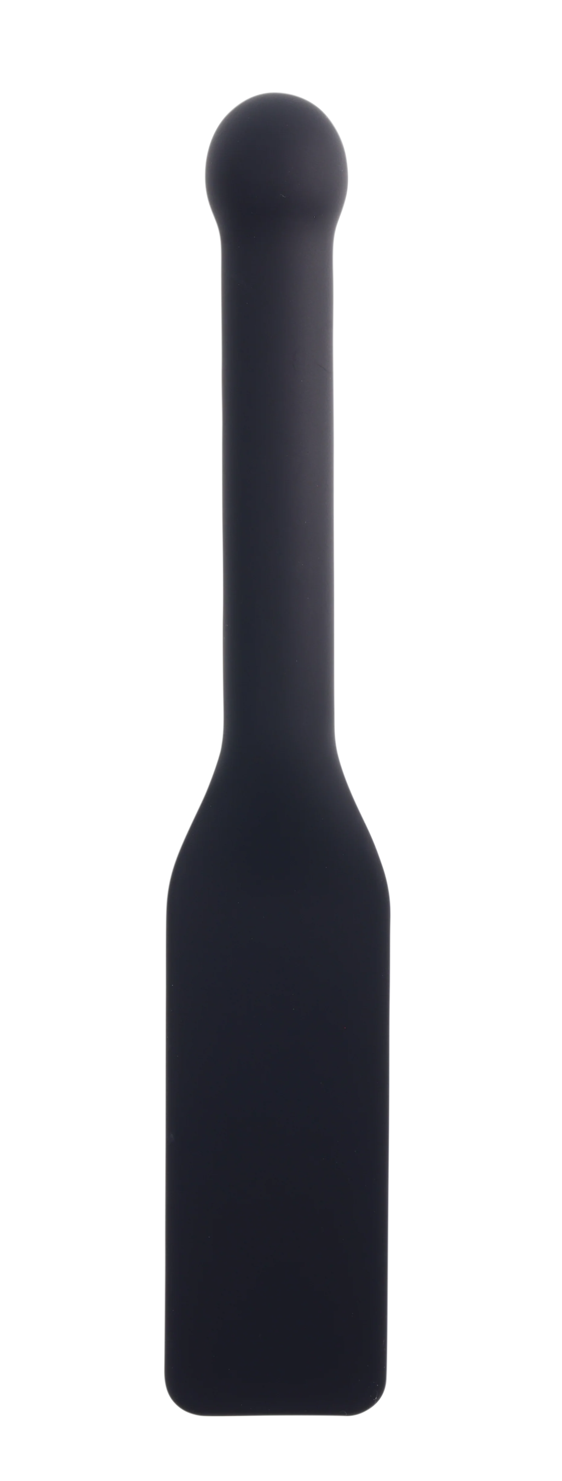 Dark gray silicone paddle with an insertable handle.