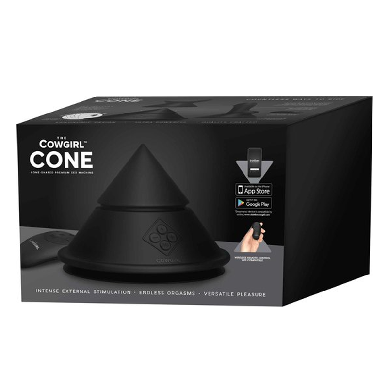 The Cowgirl Cone app-controlled vibrator with remote.