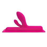 Pink glitter dual bulbous attachment with textured tips.