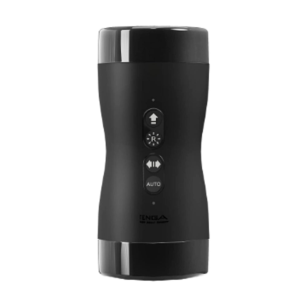 Black Tenga Vacuum Gyro Roller with rotating suction and control buttons.