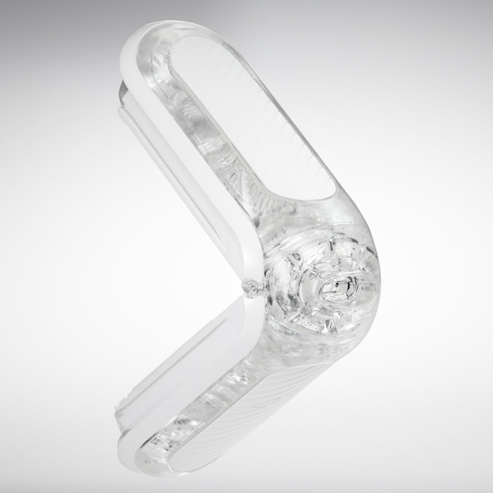 Tenga Flip Zero male masturbator with white TPE sleeve.