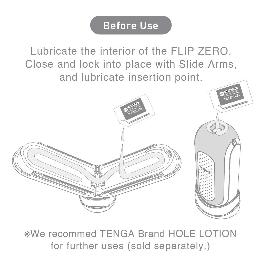 Tenga Flip Zero male masturbator with white TPE sleeve.
