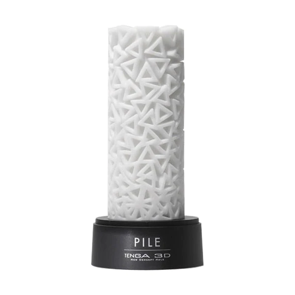 Tenga 3D Pile textured male masturbator with a triangular pattern.
