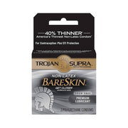 Trojan Supra Bareskin non-latex condoms, 3 count.