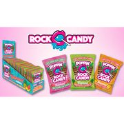 A display of Poppin' Rock Candy in tropical flavors.