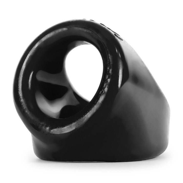 Black ergonomic stretchy cocksling with a smooth, glossy finish.