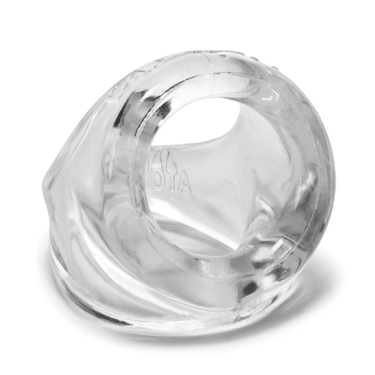 Clear stretchy cocksling with ergonomic design.