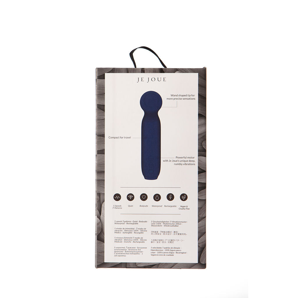 Vita Wand Tipped Vibrating Bullet in Cobalt Blue.