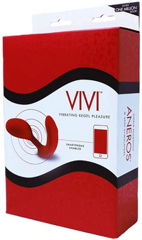 Aneros Vivi app-controlled G-spot vibrator and Kegel exerciser in red.