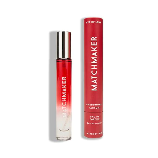 Red Diamond Pheromone Perfume for Women, 10ml, with a red gradient bottle and matching tube.