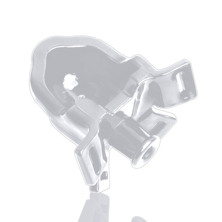 White watersport strap-on gag with adjustable nylon straps.