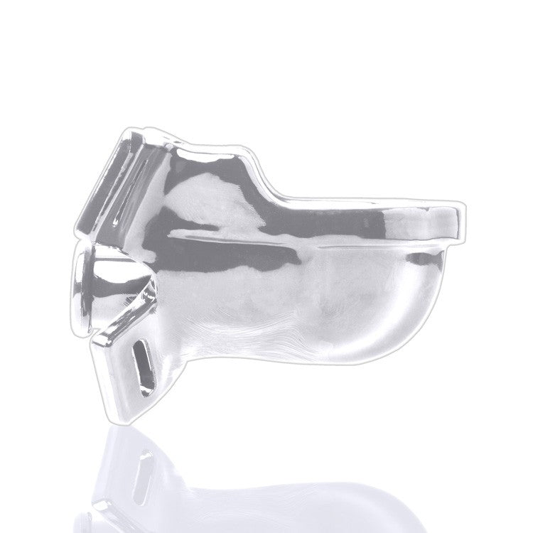 A white strap-on gag with adjustable nylon straps.