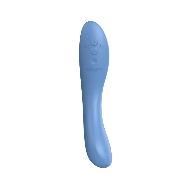 A blue We-Vibe Rave 2 app-controlled G-spot vibrator.