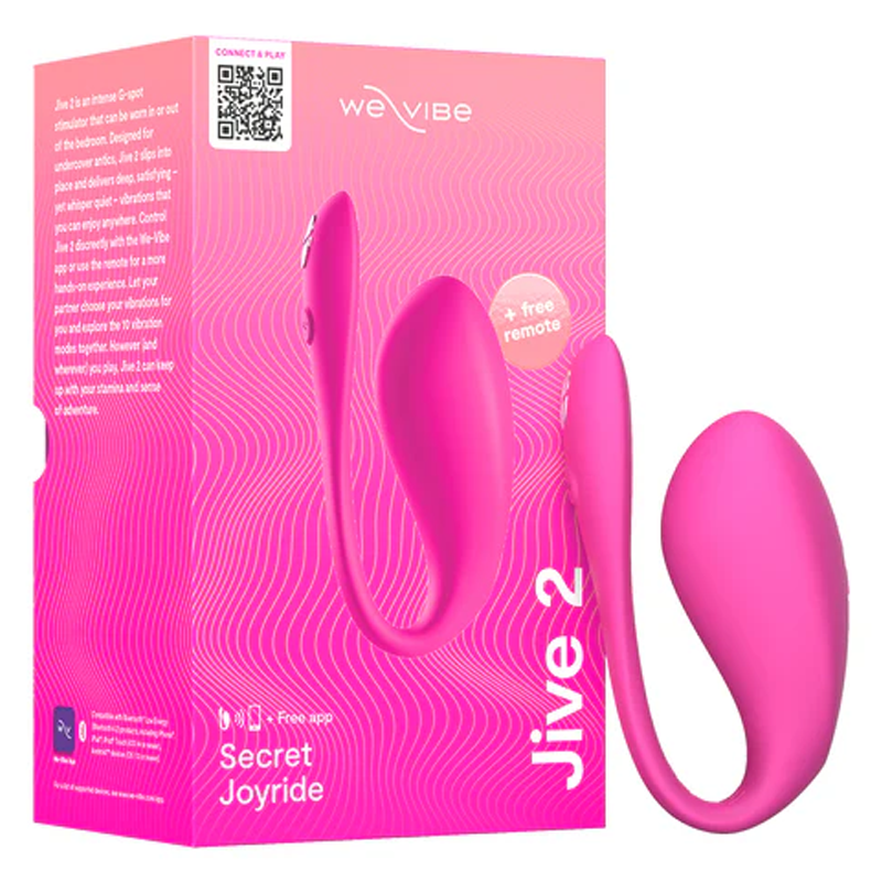 We-Vibe Jive 2 app-controlled G-spot vibrator in electric pink.