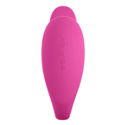 A pink We-Vibe Jive 2 vibrator with the logo embossed on it.