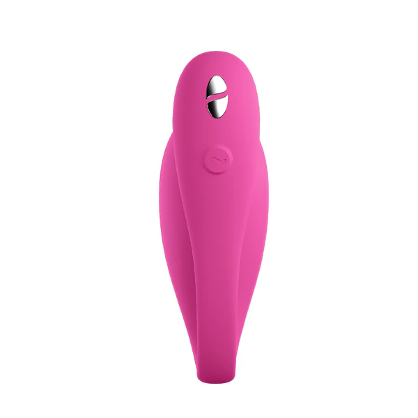 A pink Jive 2 app-controlled G-spot vibrator with a silver accent.