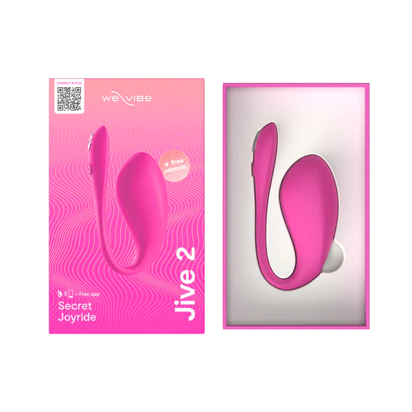 We-Vibe Jive 2 app-controlled G-spot vibrator in electric pink.