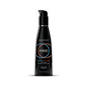 Black bottle of Wicked Hybrid Lubricant with a pump dispenser.