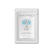 Simply Aqua Jelle water-based lubricant gel sachet with olive leaf extract.