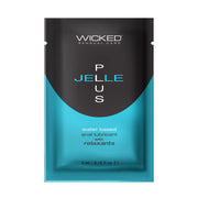 Wicked Sensual Care Anal Jelle Plus water-based lubricant sachet.