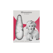 Womanizer x Marilyn Monroe Special Edition clitoral stimulator with air technology.