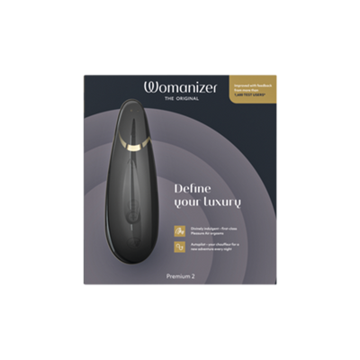Womanizer Premium 2 Pleasure Air Clitoral Stimulator — Black